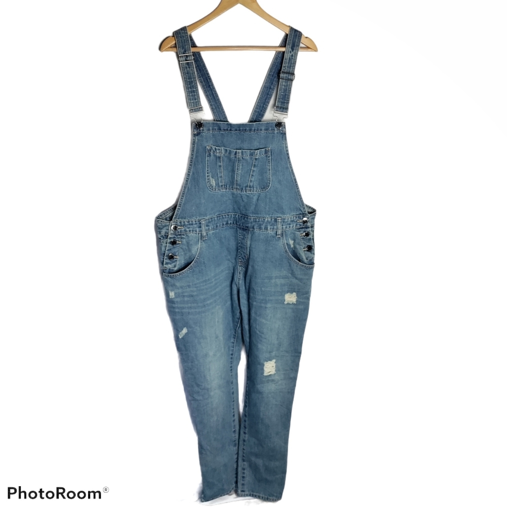 Women's Blue Denim Overalls